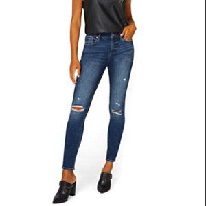 Nyco LEXI MID-RISE SUPER-SKINNY JEANS - DARK WASH sz 10